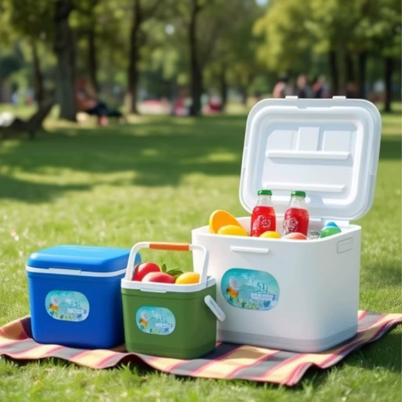 Утолщение инкубатор Коммерческие стойки на открытом воздухе Свежая рыбалка Холодная ручная кемпинговая холодильная коробка Бытовое ведро со льдом