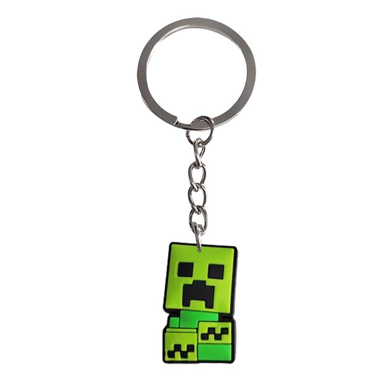 Minecraft キーホルダーシリーズ漫画アクセサリー PVC ソフトラバーキーホルダーバッグペンダント小さなスクールバッグキーホルダー|undefined