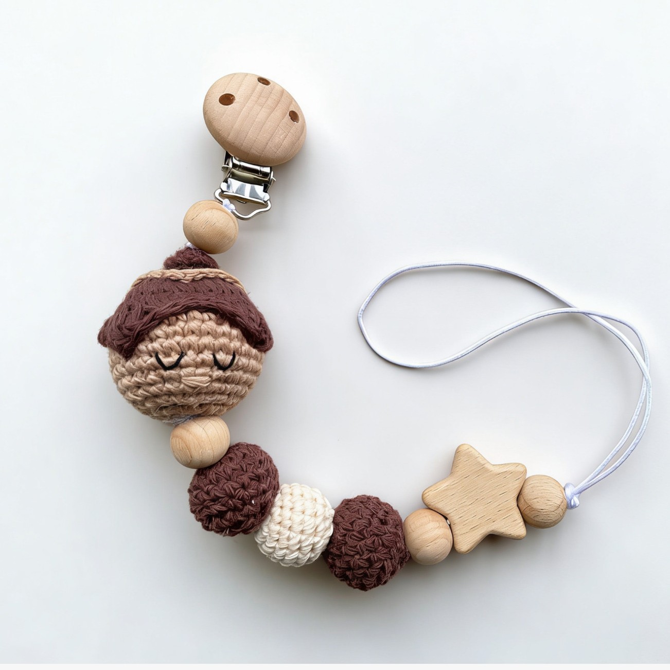 Nuevos animales de dibujos animados diy cadena de tetina de látex para bebés acariciar clip de tetina de goma