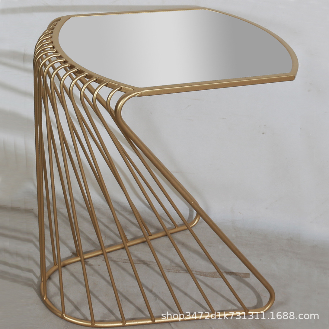 客厅沙发轻奢现代边桌咖啡桌角几边几茶几花盆架 玄关角桌置物架