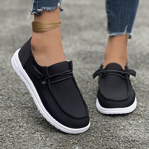 Women's Plus-Size Casual Shoes for Foreign Trade, 2024 Spring/Summer New Arrival—European and American Style Flat, Slip-On, Low-Top Loafers, Women's Single Shoes