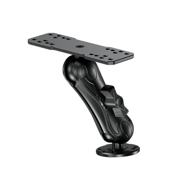 J1502 metal clamp arm (15CM) + R5-15 round ball head base + R21-15 ball head base