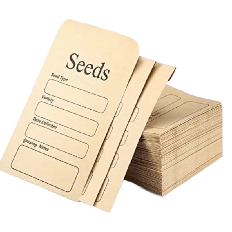 Suministro directo de fábrica al por mayor de todo tipo de bolsas de semillas de vegetales, bolsas de muestra, bolsas de semillas, bolsas de banco, bolsas de muestra, bolsas de papel de varios tamaños