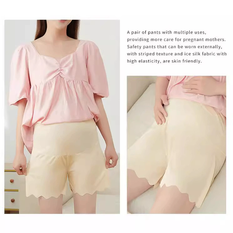 Летние ледяные шелковые защитные брюки женские нити волны