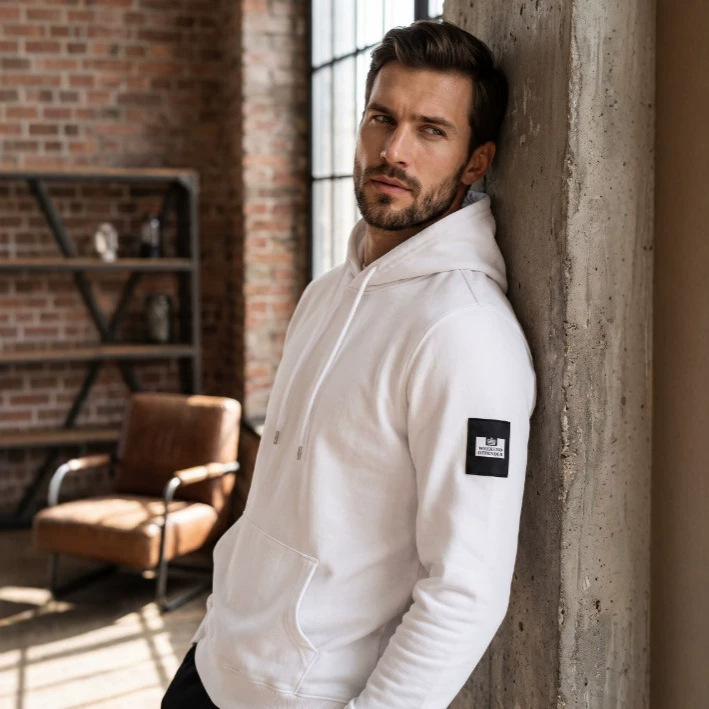 Autumn/Winter 2026 Foreign Trade Weekend Offender Weekend Jacket Couple's Unisex Hooded Embroidered Shoulder Patch Sweatshirt Autumn/Winter 2026 Foreign Trade Weekend Offender Weekend Jacket Couple's Unisex Hooded Embroidered Shoulder Patch Sweatshirt