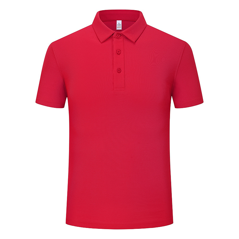Business 7A antibacteriano Solo fresco antiarrugas color sólido solapa de manga corta ropa de trabajo camiseta de polo camisa POLO personalizada