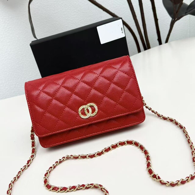 Xiaoxiangfeng キャビア菱形チェーンバッグ 2025 新しい woc フォーチュンバッグシングルショルダークロスボディバッグファッションレディースバッグ|undefined