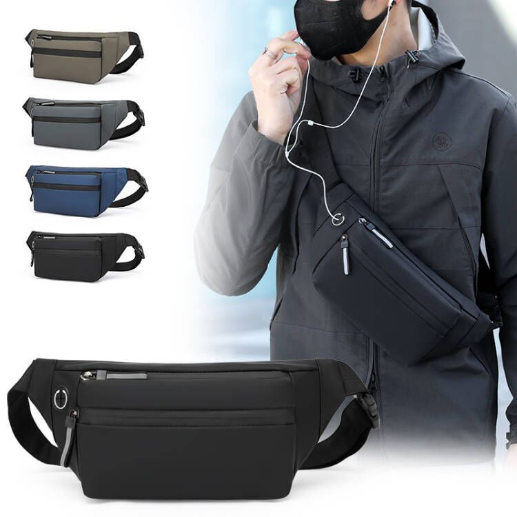Men's Shoulder Bag, New Style Waist Bag, Trendy Casual Stylish Backpack, Large Capacity Crossbody Chest Bag, Tactical Motorcycle Bag