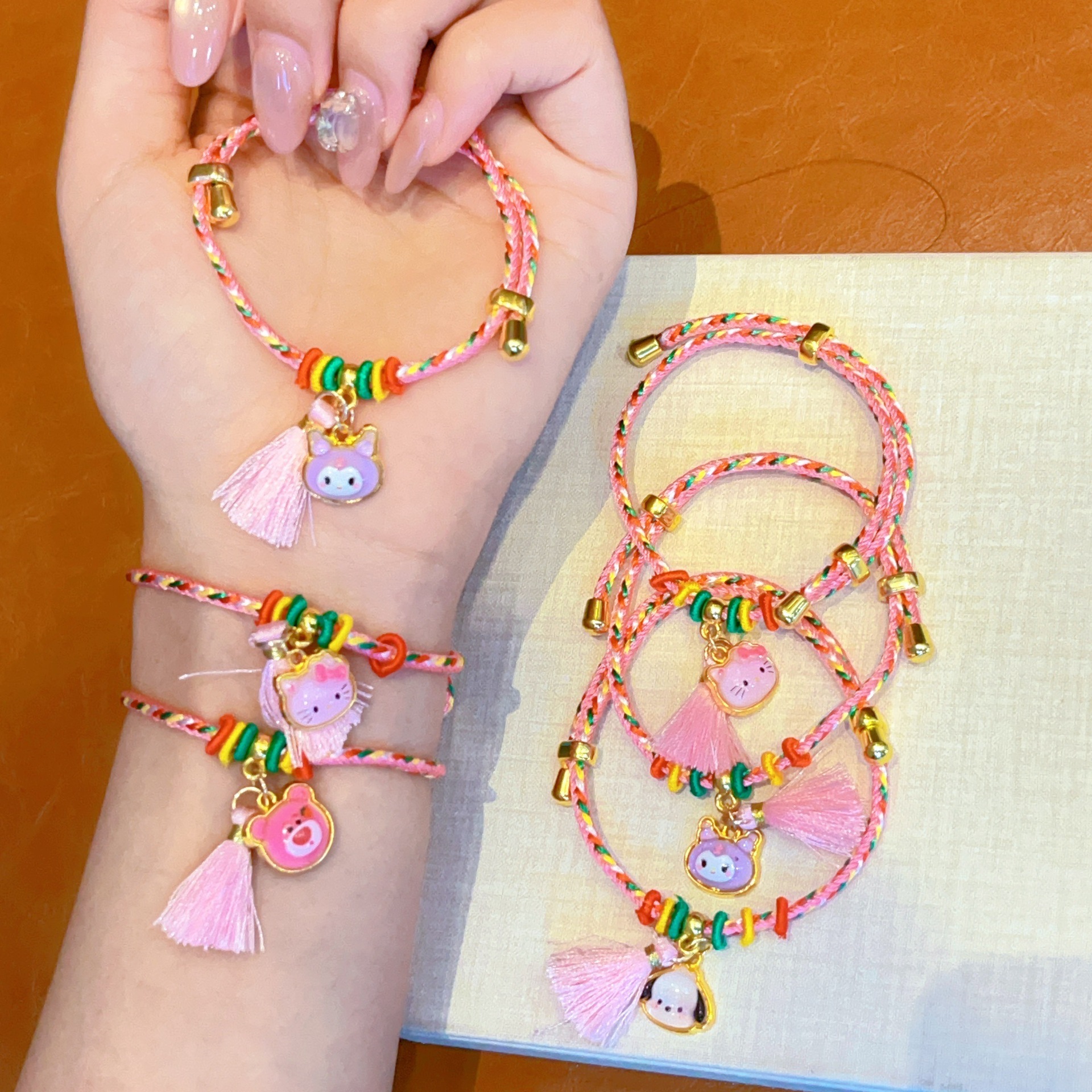 Cute woven children's bracelet handmade for adults