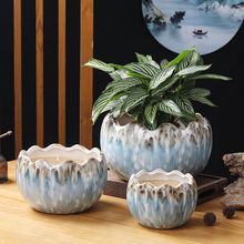 恐龙蛋盆景陶瓷花盆陶瓷特大号花卉多肉植物绿萝盆栽创意客厅阳台