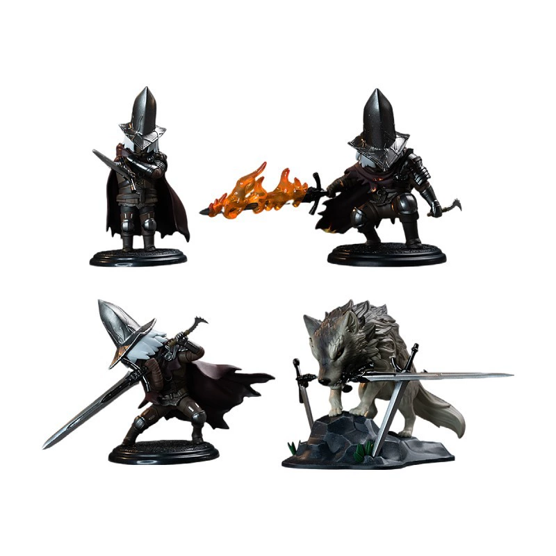 Подтверждённый подлинный слепой набор Dark Souls яйцо фігура Black Soul Knight на день рождения однокласснику