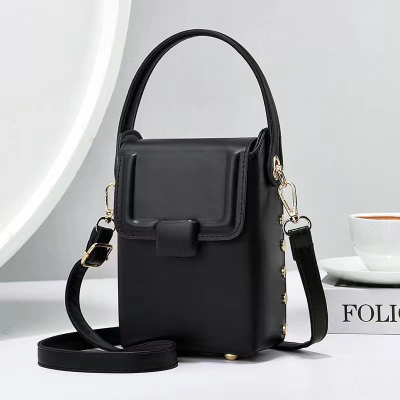 Bolso pequeño minibag con estampado de estilo coreano, bolso de hombro, bolso cruzado para transmisión en vivo, bolso para teléfono móvil, bolsos de tendencia retro