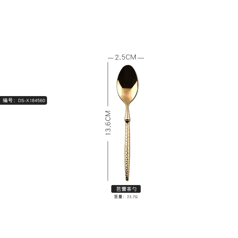 Tableware stainless steel, set for hotel, 6 pieces