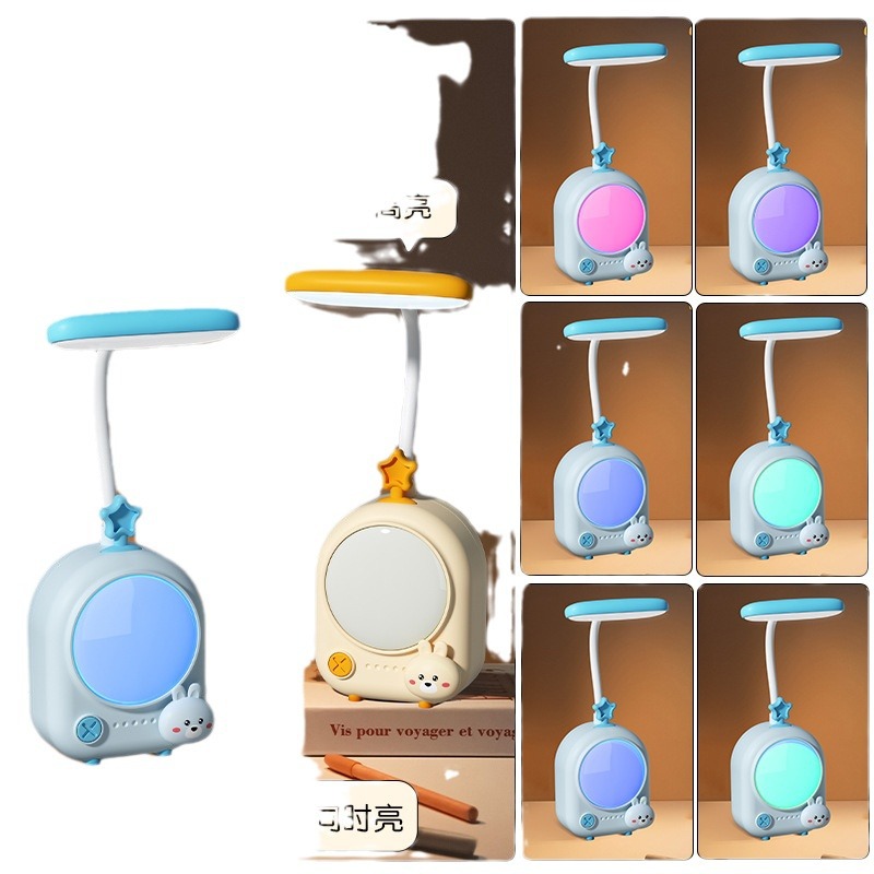Nuevo producto linda mascota pequeña luz de noche dormitorio luz de sueño luz cálida recargable estudiante aprendizaje luz vida de regalo creativo