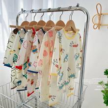 木木屋空调服套装6色纯棉A类男女宝宝长袖儿童家居服睡衣夏装卡通
