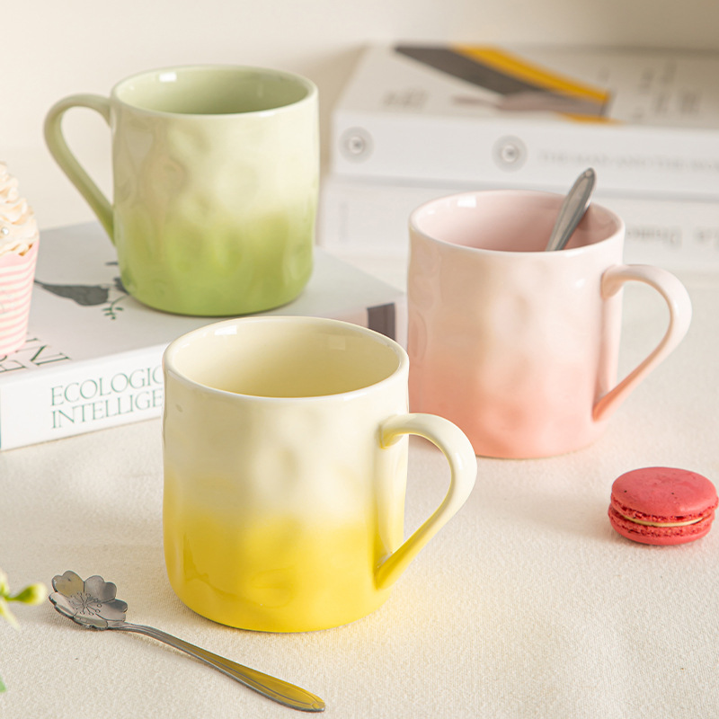 High-Looking Gradient Mug Women's Water Cup Home Design Ceramic Cup Couple Breakfast Cup Milk Coffee Cup High-Looking Gradient Mug Women's Water Cup Home Design Ceramic Cup Couple Breakfast Cup Milk Coffee Cup