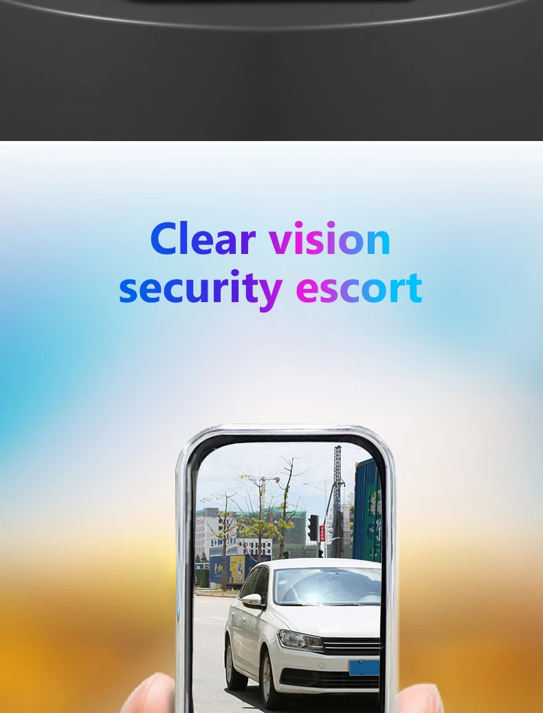 Car Rearview Mirror, Auxiliary Steering Mirror, Flexible, Compact, Multi-Angle Mirror, Convenient 3D Viewing Mirror, High-Looking Steering Mirror