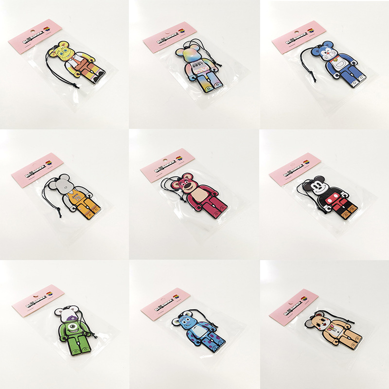 Violent Bear fragrance with card head aromatherapy car fragrance car perfume trendy peripheral rearview mirror pendant