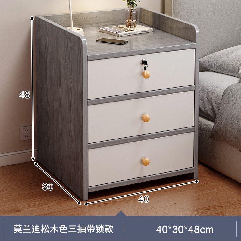 Cabina de cabezal de cama simple pequeño armario de almacenamiento simple dormitorio armario de almacenamiento doméstico estante de armario de cabecera