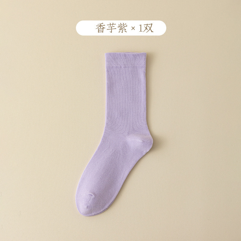 女性用白ソックス春夏ミッドカーフソックスイントレンディな日本製消臭綿ルーズマウスソックスパイルソックス卸売|undefined
