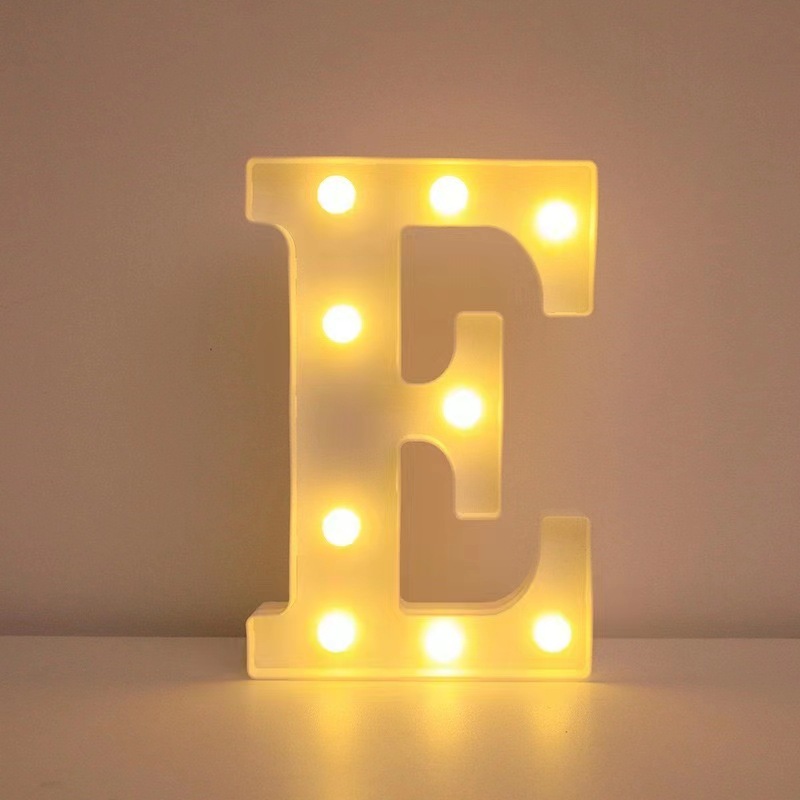 26 lámparas de letras INS viento digital modelado luz de atmósfera propuesta de boda fiesta de cumpleaños decoración de luces