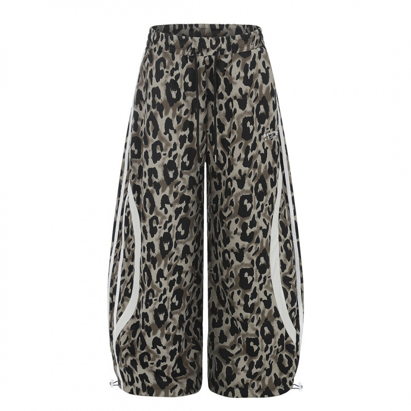 2026 Summer Design Color-Blocking Leopard Print Loose Casual Pants for Men, Niche Versatile Washed Sports Wide-Leg Pants 2026 Summer Design Color-Blocking Leopard Print Loose Casual Pants for Men, Niche Versatile Washed Sports Wide-Leg Pants