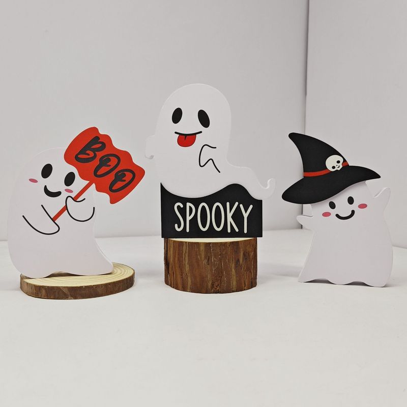 国境を越えたアマゾンの売れ筋ハロウィンパーソナライズされたホームフラワーポットオーナメントホリデーパーティークリエイティブホワイトかわいいゴースト|undefined