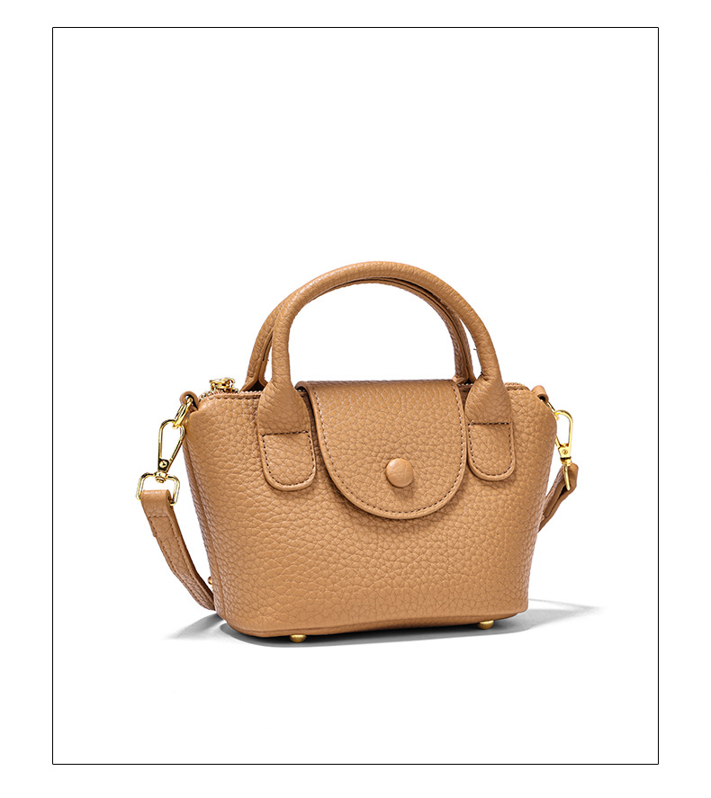 Panier à légumes de niche haut de gamme, mini sac à motif litchi, sac à bandoulière portable à la mode pour femmes, nouvelle collection 2023_voghion.com