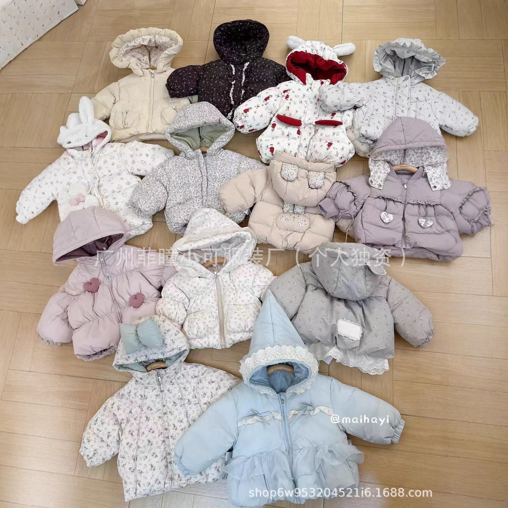 橙小七 江南布衣童装羽绒服 童装尾款清货 童装工厂拿货 童装尾货