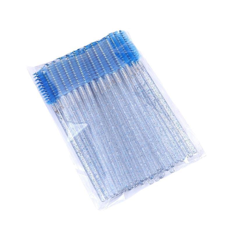 Nuevo cepillo de pestañas de cristal cepillo de cejas de pestañas espiral cepillo de cejas multicolor mini peine maquillaje maquillaje belleza