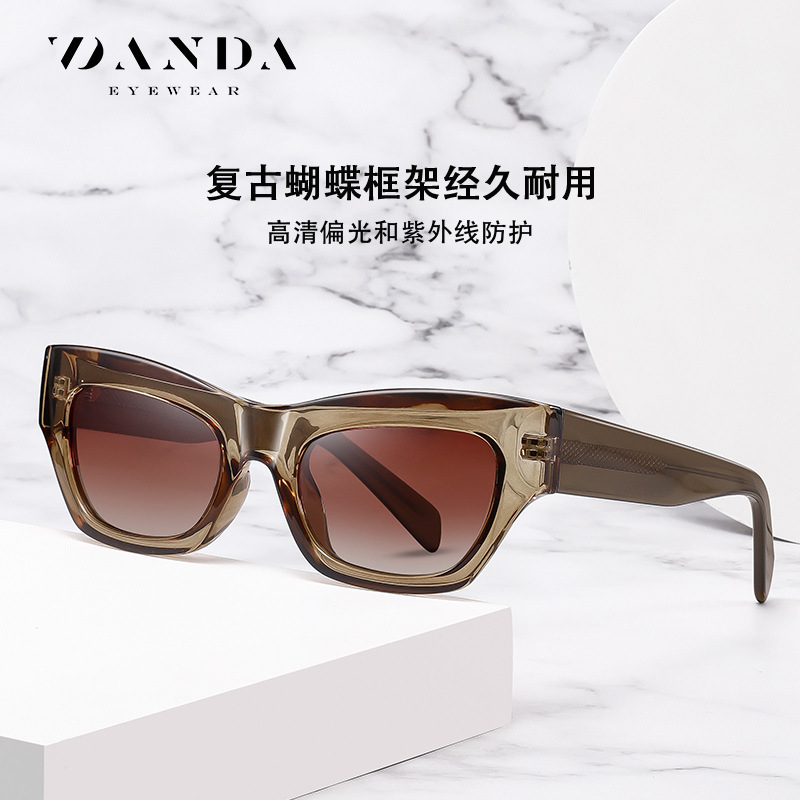 Gafas de sol de hoja explosivas transfronterizas de comercio exterior S26115 Gafas de sol polarizadas de tiro callejero europeas y americanas