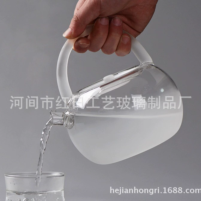 Поставка высокотемпературного прочного стеклянного чайника утолщенный подъемный луч кипячения чая электрическая керамическая плита чайник облако горшок костюм