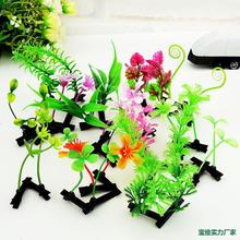 卖萌小草发夹豆芽花头上长草发夹值物长草槙物头花批发无