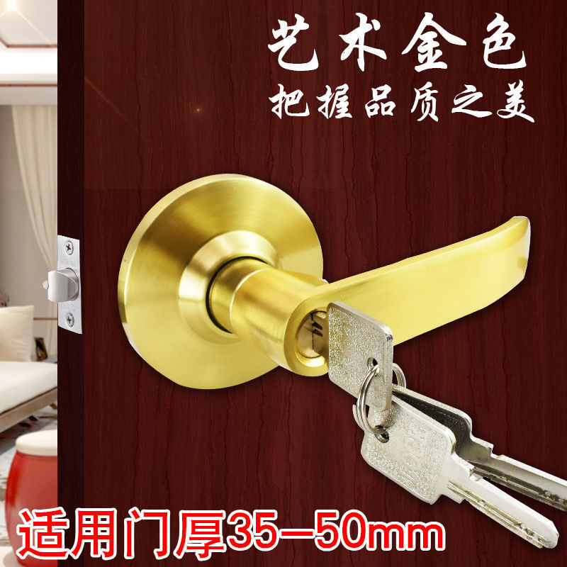 골드 [열쇠 3개] 알루미늄 합금 손잡이 - 혀 60개 포함, 총 길이 5CM~~인기 상품 복귀~~같은 스타일이 인기~~연간 베스트셀러 1위