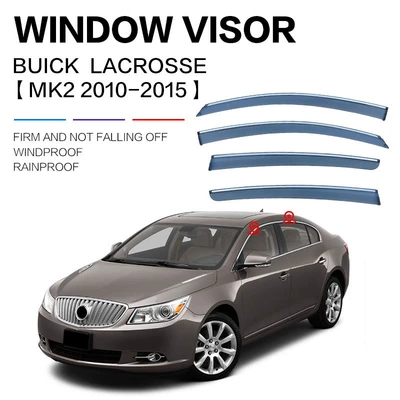 Suitable for Buick Lacrosse Window Visor (Rain shield) - standard-packaging-lacrosse-mk2-2009-2015-pc-silver-bright-strip-window-rain-shield