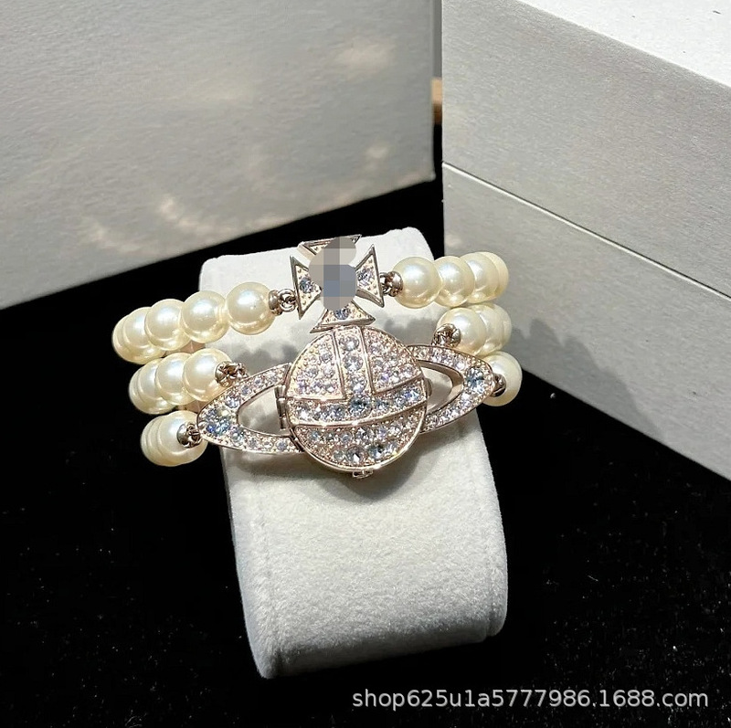 Empress Dowager Pearl Watch 2025 Saturn Edition Limited Edition Three-Layer Bracelet Vintage Series Popular Vintage Watch