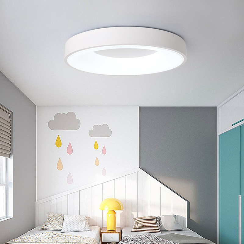 米家智能語音主臥室燈圓形led吸頂燈網紅房間燈北歐鐵藝客廳燈具