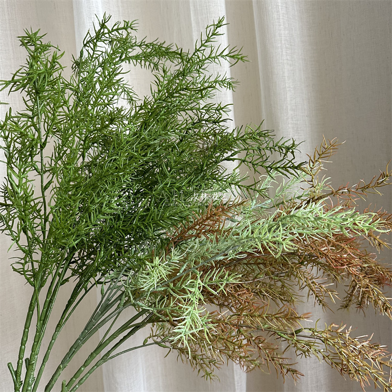 10叉松针草 仿真花仿真绿植天门冬千层金金鱼草家居插花装饰婚庆