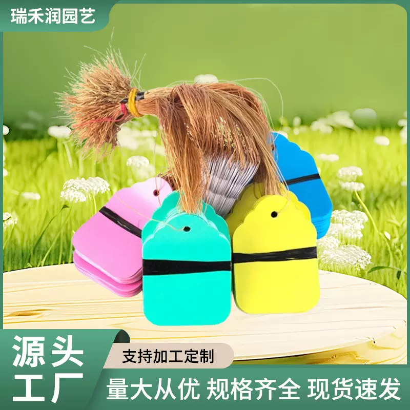 100张PVC防水塑料吊签牌花卉园艺植物盆景标签带线小挂牌记录卡