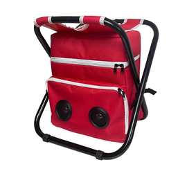 新款定制户外保温冰包钓鱼凳便携式折叠小马扎带蓝牙音响折叠椅