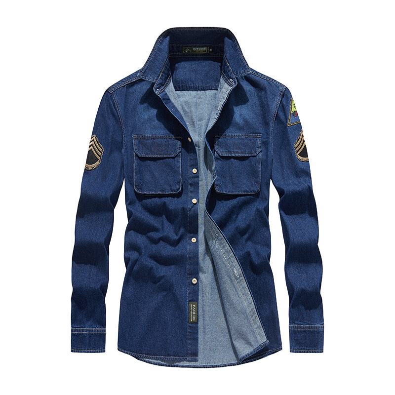 Camisas de trabajo chaqueta de hombre 2022 otoño nuevo suelto japonés vintage camisa casual de manga larga hombre