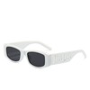 Fuchsia advanced sunglasses, retro glasses with letters, high-quality style, European style