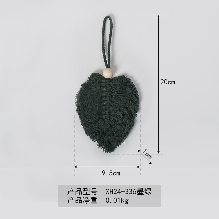 Bohemia hoja de algodón colgante tejido a mano tapices de pared hoteles residenciales porche colgante decorativo creativo