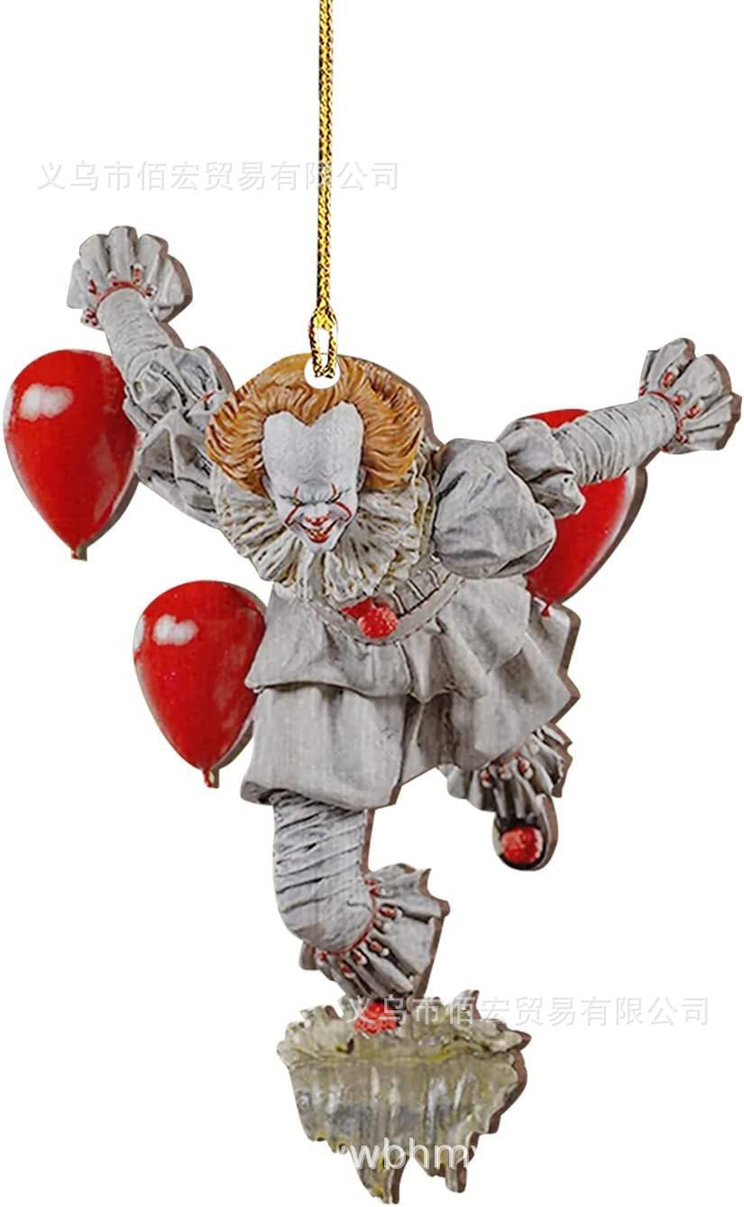 Nuevo árbol de Navidad colgante de terror colgante de automóvil plano decoración personajes de Halloween regalos colgante zombie horror image 11