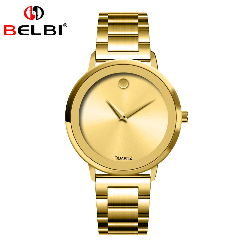 BELBI standard ratio concept business men's watches simple steel belt waterproof quartz foreign trade manufacturers wholesale