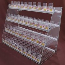 带推烟器烟架子超市便利店柜台桌面平放多层香烟展示架梯形售烟架