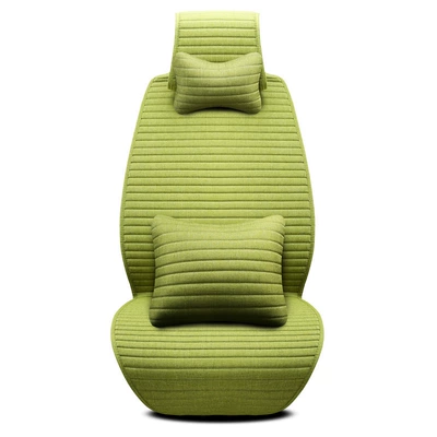 Car Seat Cushion, Tie-Free Linen, Universal seat cover - green-deluxe-edition-ds-d-07-universal-seat-cover-single-seatset