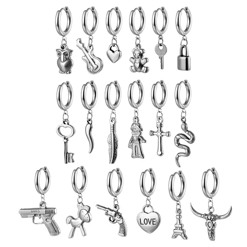 Подвеска из нержавеющей стали 316L, хип-хоп корейский стиль, кулон-кольцо 2.5×10 мм