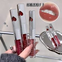 kobeleen双头唇釉镜面水光嘟嘟唇不易沾杯掉色素颜显白哑光口红