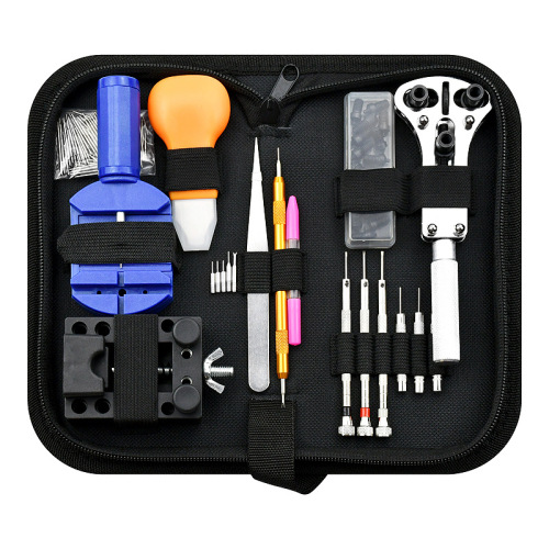 Watch repair tools, watch repair tool kit, 144 oil pen tool set, watch strap removal, open bottom watch repair combination